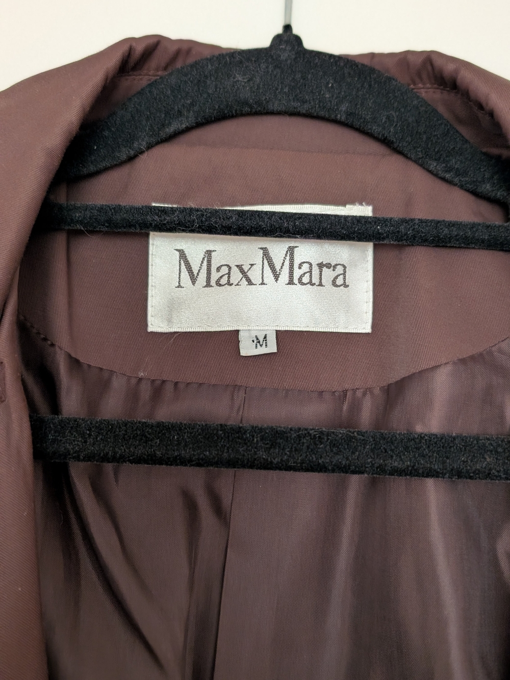MaxMara Double-Breasted Chocolate Brown Trench Coat - Picture 2 of 4